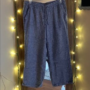 Old Navy Chambray Linen Blend Pants